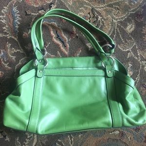 Green Genuine Leather Purse